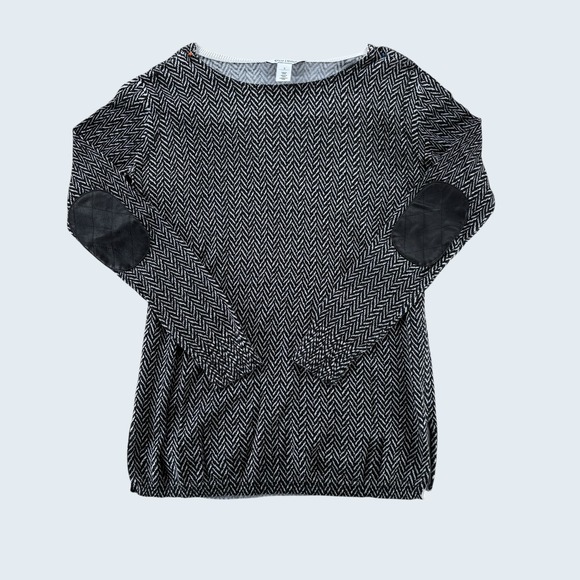 White House Black Market Sweaters - White House Black Market Women's Sweater Size S Herringbone Elbow Patch